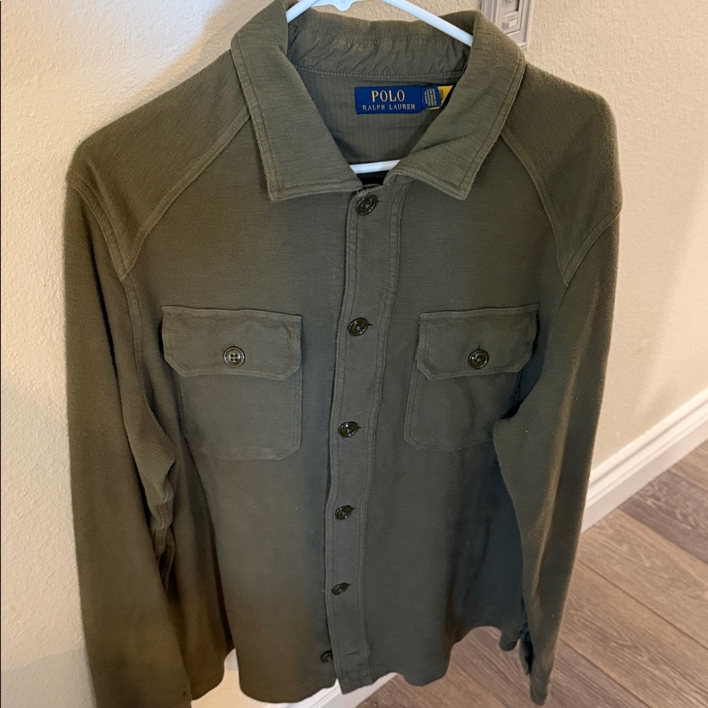 Polo by Ralph Lauren Men's Khaki Shirt Jacket